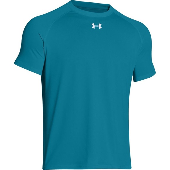 Under Armour Men's Coastal Turquoise Locker  Tee - Picture 1 of 1